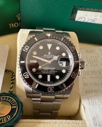 Rolex Submariner data 116610 anno 2020 new