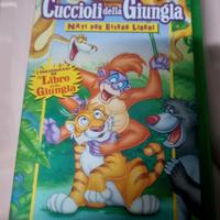 videocassetta Disney VHS "cuccioli della giugla"