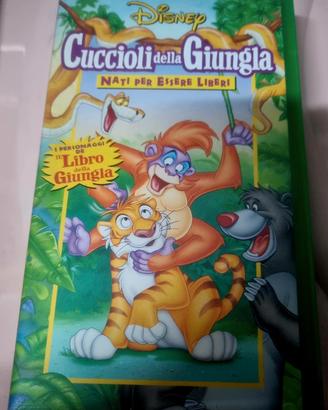 videocassetta Disney VHS "cuccioli della giugla"