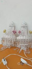 coppia applique vintage in stile shabby chic