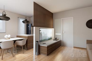 Trivano con Terrazza, Cortile e Posto Auto