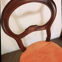 Sedie vintage in mogano