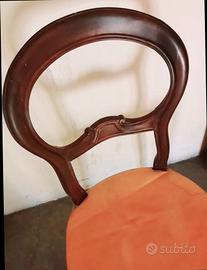 Sedie vintage in mogano