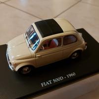 auto in miniatura fiat 500 1960