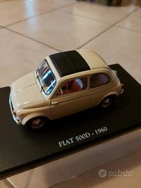 auto in miniatura fiat 500 1960