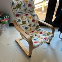IKEA POÄNG poltroncina bambini