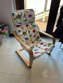 IKEA POÄNG poltroncina bambini