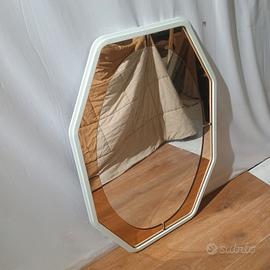 specchio vintage anni 70 design Murano ferro