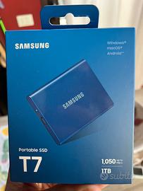 Samsung portable SSD T7 1T - blu