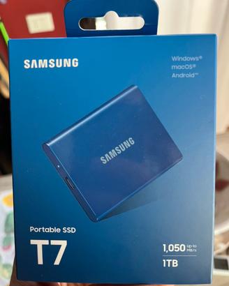 Samsung portable SSD T7 1T - blu