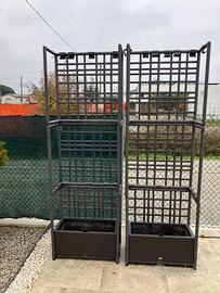 Fioriera con griglia