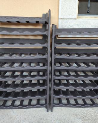 Portabottiglie in plastica / set cantinetta 