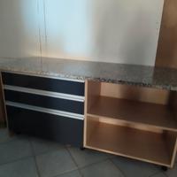 bancone 180 x70 piano in granito 