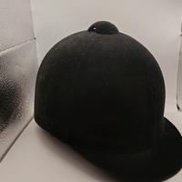 casco per equitazione Europa velluto nero bambina