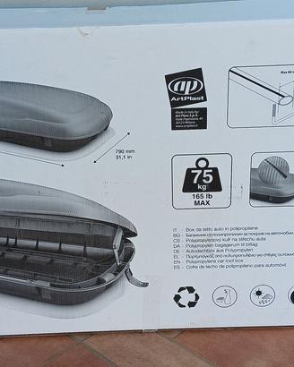 Baule per tetto auto da 400 lt portatutto 150€