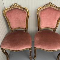 Coppia di sedie stile Luigi XV