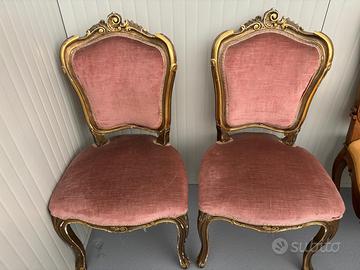 Coppia di sedie stile Luigi XV Arredamento e Casalinghi In