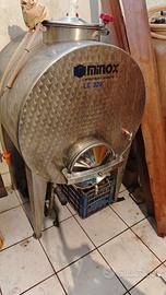 Contenitore inox Minox 320 litri per vino/olio