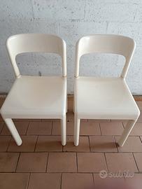 Coppia sedie in plastica Elco anni 60