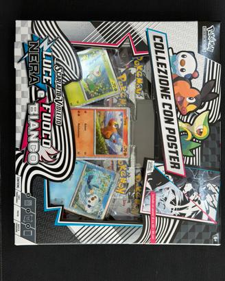 Pokemon collezione luce nera e fuoco bianco poster