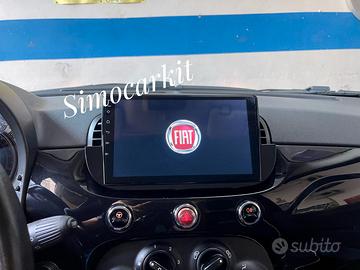 CAR TABLET 9 POLLICI ANDROID 13 CARPLAY X FIAT 500