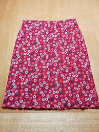gonna rossa fiori primavera/estate. Tg XL