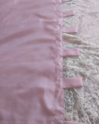 doppia tenda per camera da letto rosa