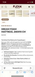 Materasso bambino marca Flexa