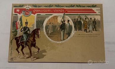 CARTOLINA MILITARE - 24° REGGIMENTO CAVALLEGGERI D