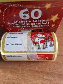 60 etichette adesive Natalizie