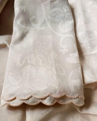 Lotto 4 tovaglie cerimonia jacquard ecru 140x140 c