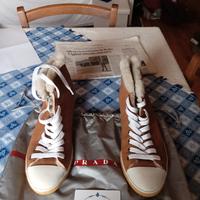 sneakers uomo Prada tg 41 in pelle 