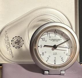 A.G.SPALDING & BROS OROLOGIO SVEGLIA DA VIAGGIO