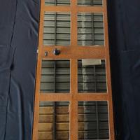 Porta  con sopraluce e vetri privacy 