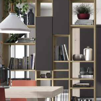 Libreria bifacciale l 168 cm h max 302cm come foto