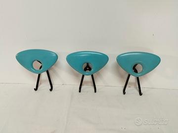 Lotto di n3 appendiabiti  anni 60/70  design 