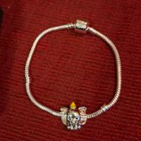 Bracciale e charm argento