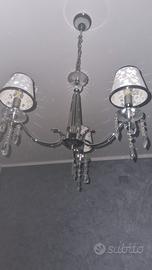 lampadario con lumini completo