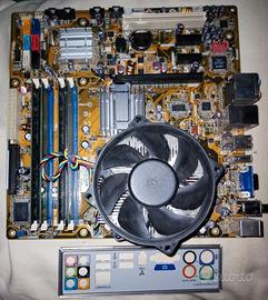 CPU Intel Q6600-Scheda madre Asus Benicia-RAM 3GB