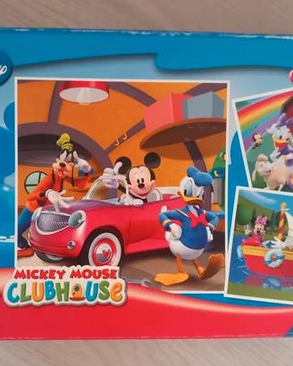 3 puzzle da 49 pezzi Mickey Mouse