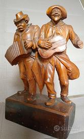 Antica statuetta in legno Val Gardena