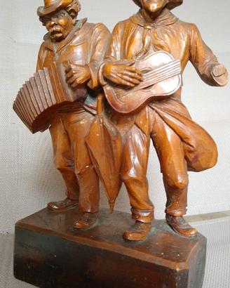 Antica statuetta in legno Val Gardena