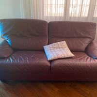 Divano originale CINOVA IN PELLE bordeaux