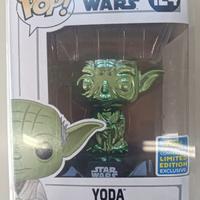 Funko Pop Vinile #124 Yoda Verde Esclusivo