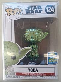 Funko Pop Vinile #124 Yoda Verde Esclusivo