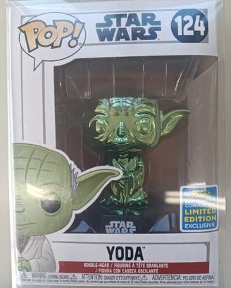 Funko Pop Vinile #124 Yoda Verde Esclusivo