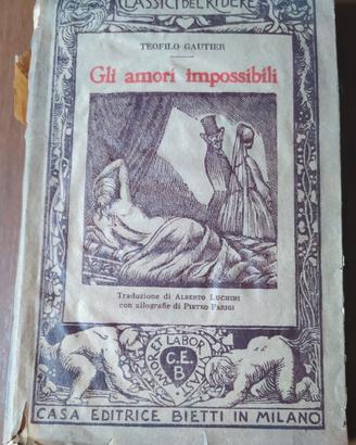 LIBRO  D’EPOCA  – Teofilo GAUTIER - Gli Amori Impo