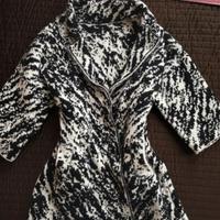 Black & White Oversized Knit Cardigan