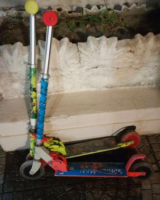 Monopattino spiderman e tartarughe ninja