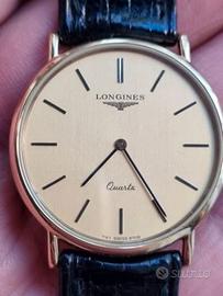 Orologio Longines al quarzo placcato oro